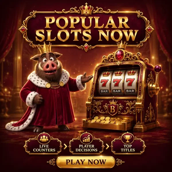 Königlicher Eberkönig lädt Spieler zu beliebten Kingia Spielautomaten mit drehendem Spielautomaten ein